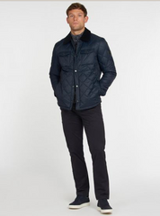 Barbour Quilted Shirt Jacket Navy