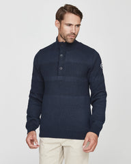 Holebrook Anders T-Neck Wind Proof - Navy