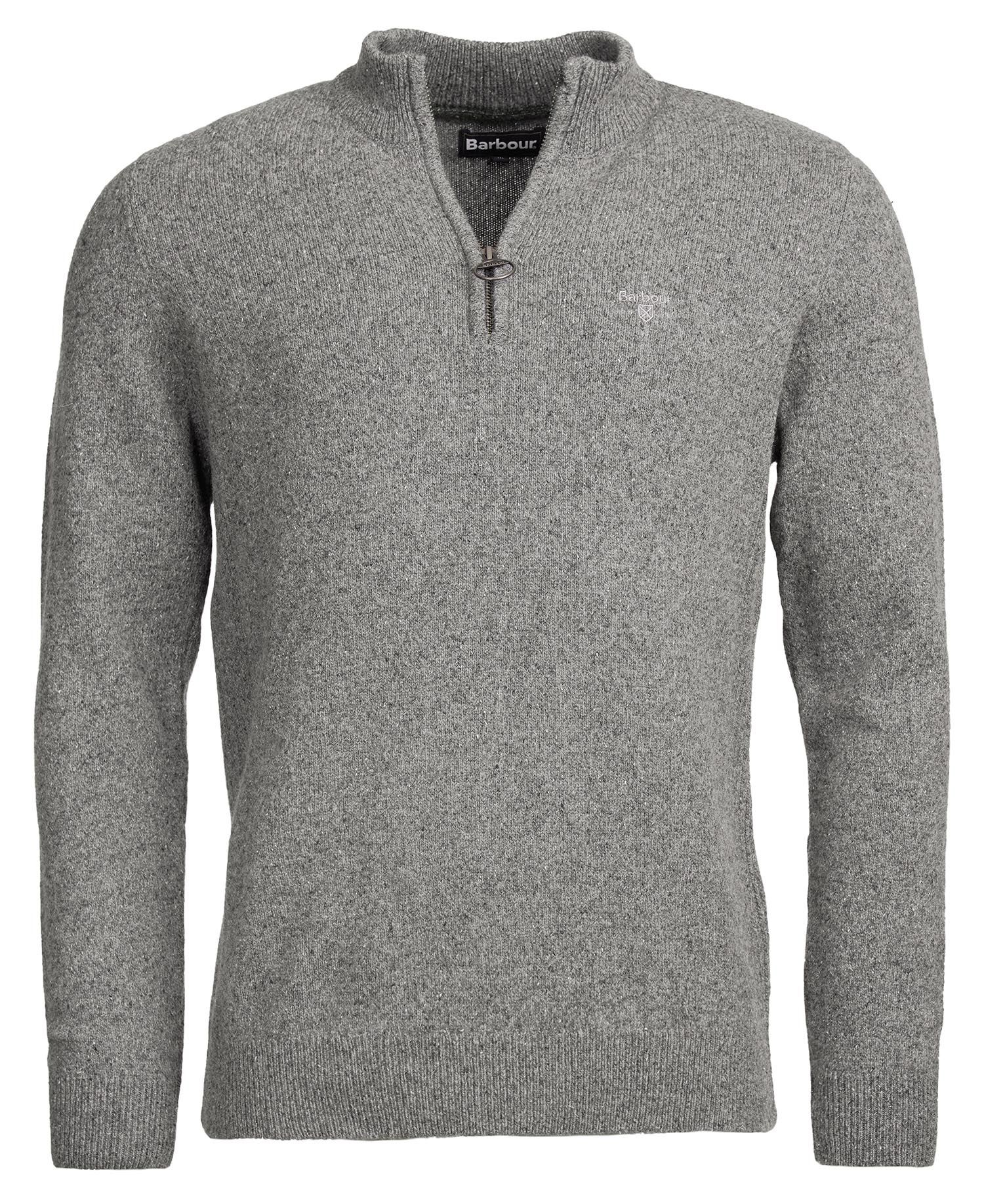 Barbour Tisbury 1/2 Zip Sweater - Grey