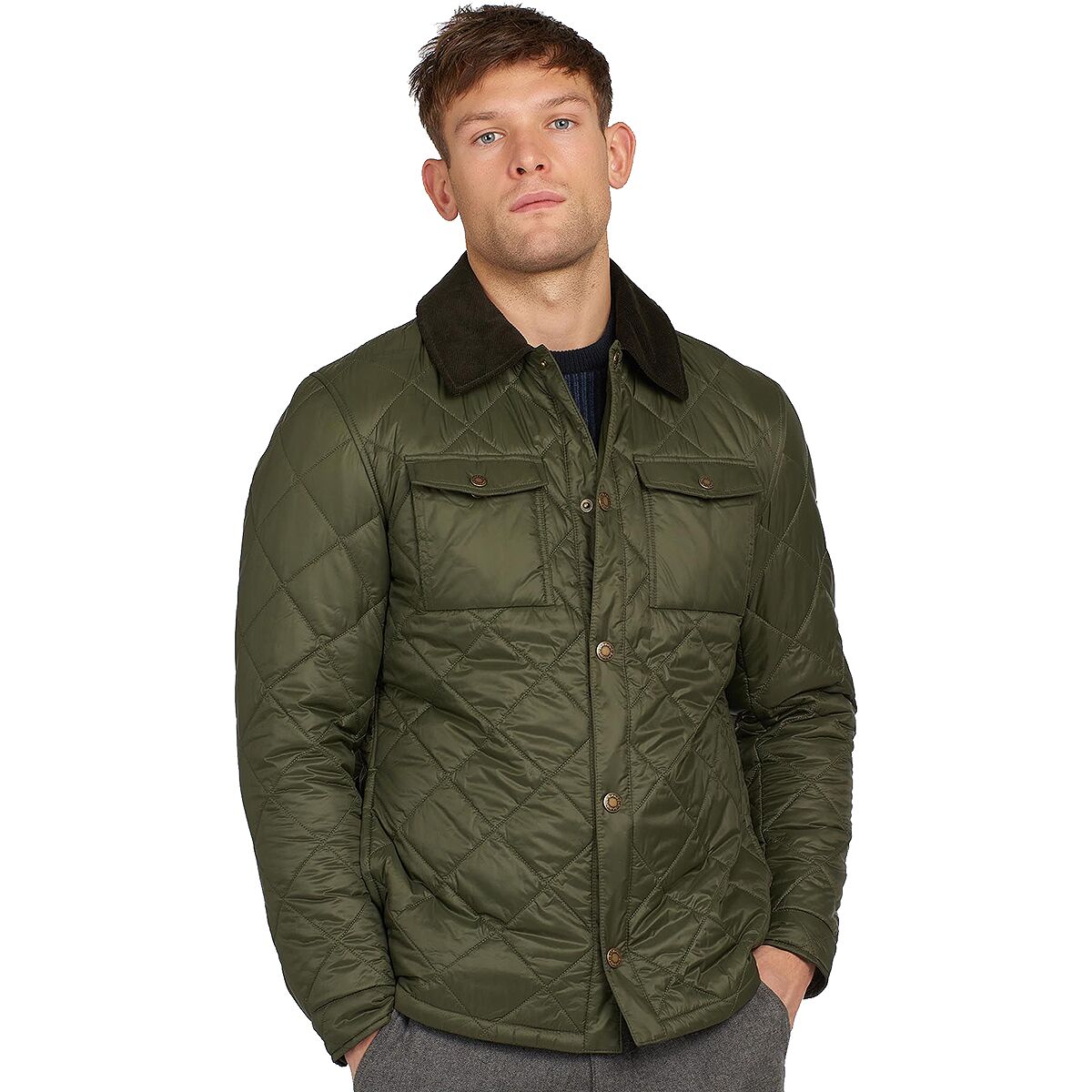 Men's quilted shirt jackets best sale