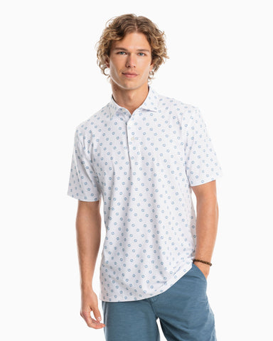 Southern Tide Driver Life Rings Polo - White