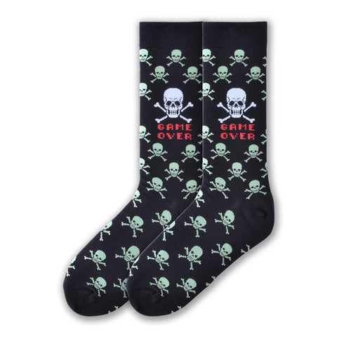 Men's Game Over Socks by K. Bell from THE LUCKY KNOT